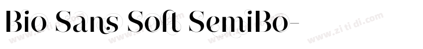 Bio Sans Soft SemiBo字体转换